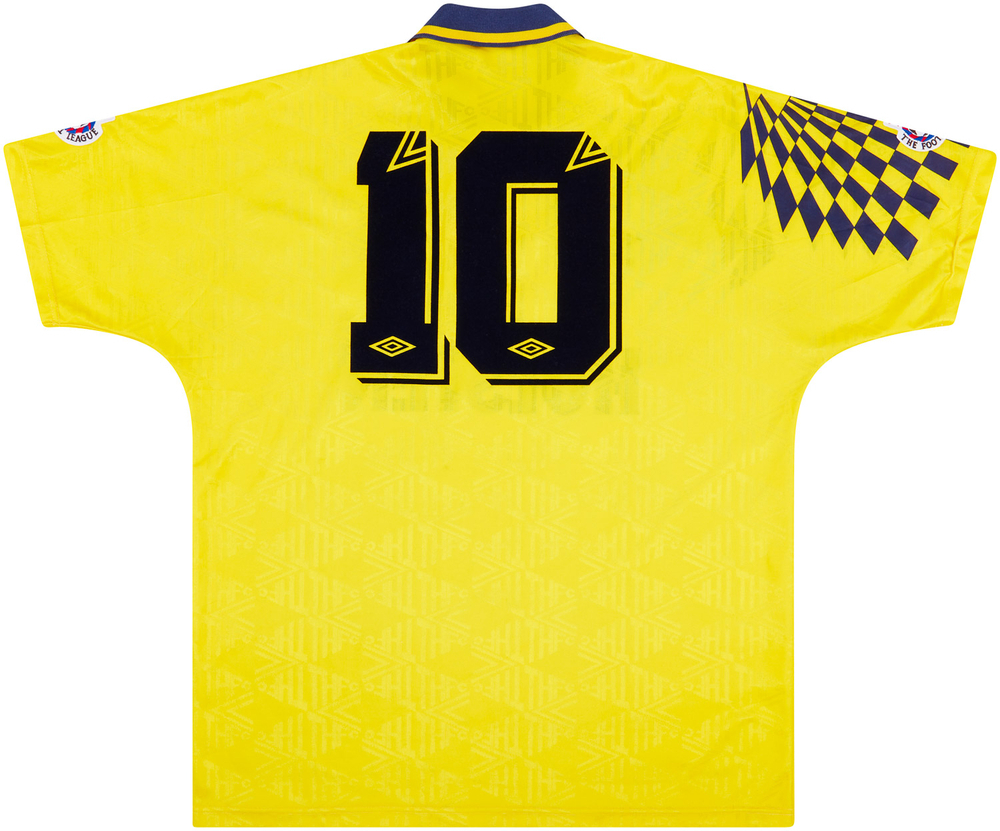 1991-92 Tottenham Away Shirt #10 (Lineker) (Excellent) XL