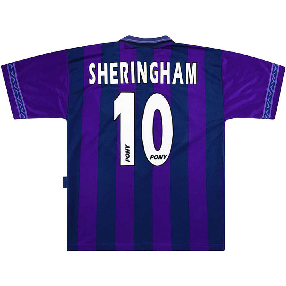 1995-97 Tottenham Away Shirt Sheringham #10 (Very Good) L