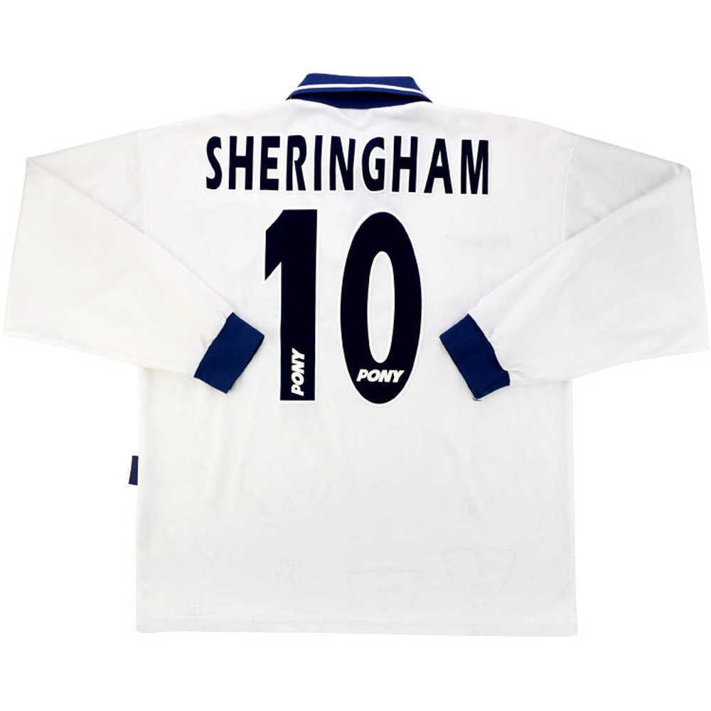 1995-97 Tottenham Home L/S Shirt Sheringham #10 (Excellent) XXL
