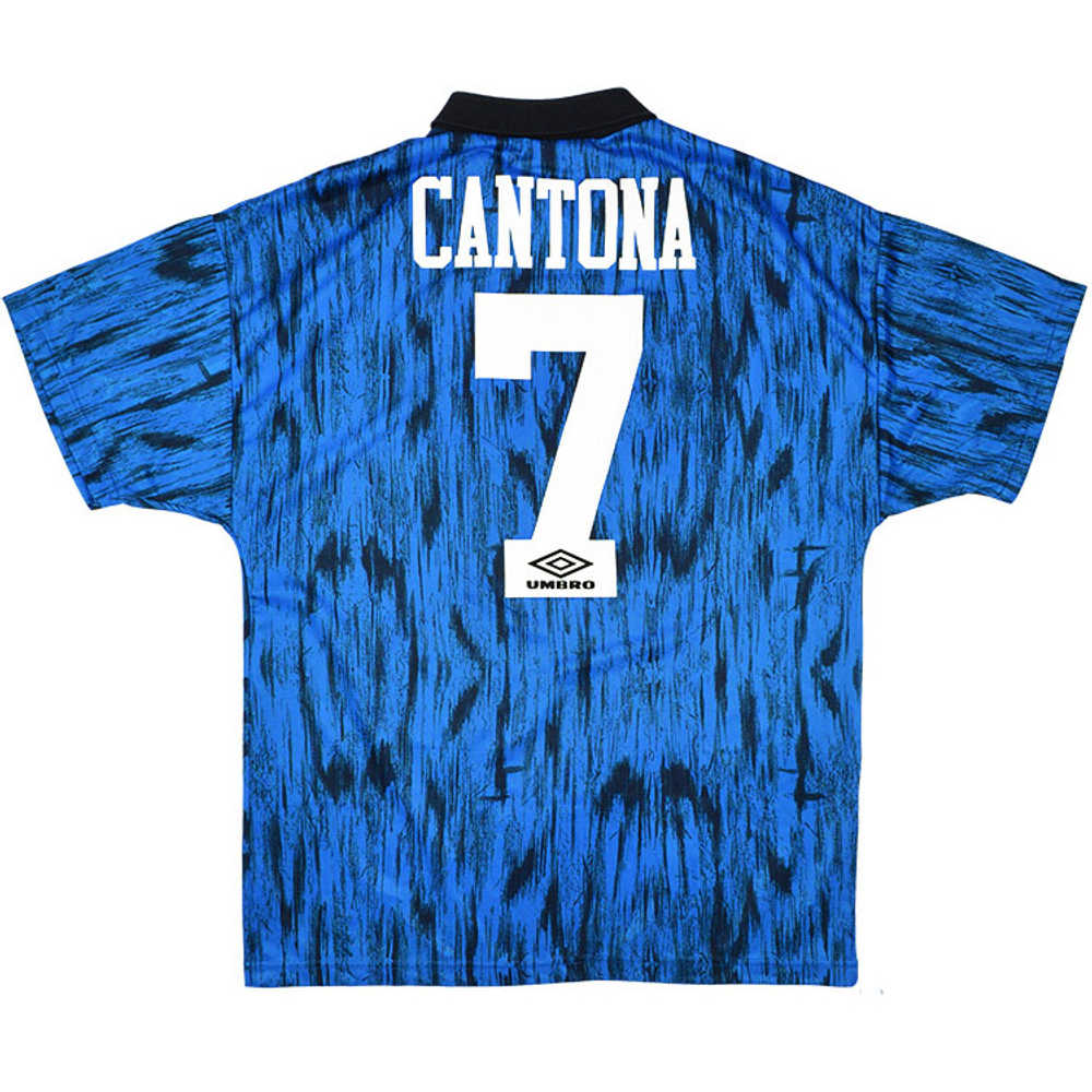 1992-93 Manchester United Away Shirt Cantona #7 (Excellent) XL