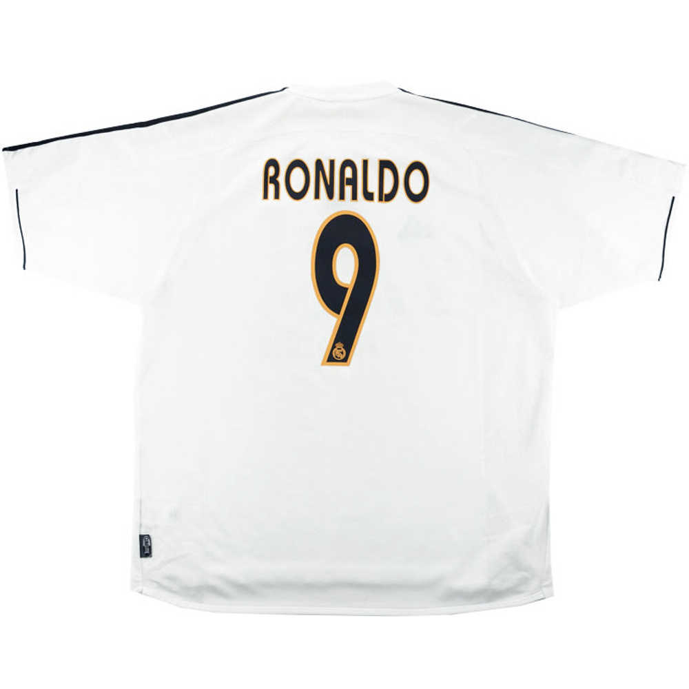 2003-04 Real Madrid Home Shirt Ronaldo #9 *w/Tags* L