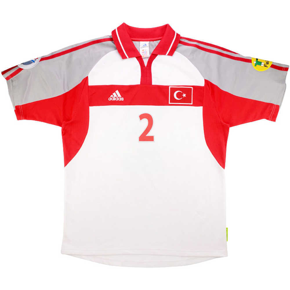 2000 Turkey Match Issue European Champions Away Shirt Tayfur #2 (v Sweden)