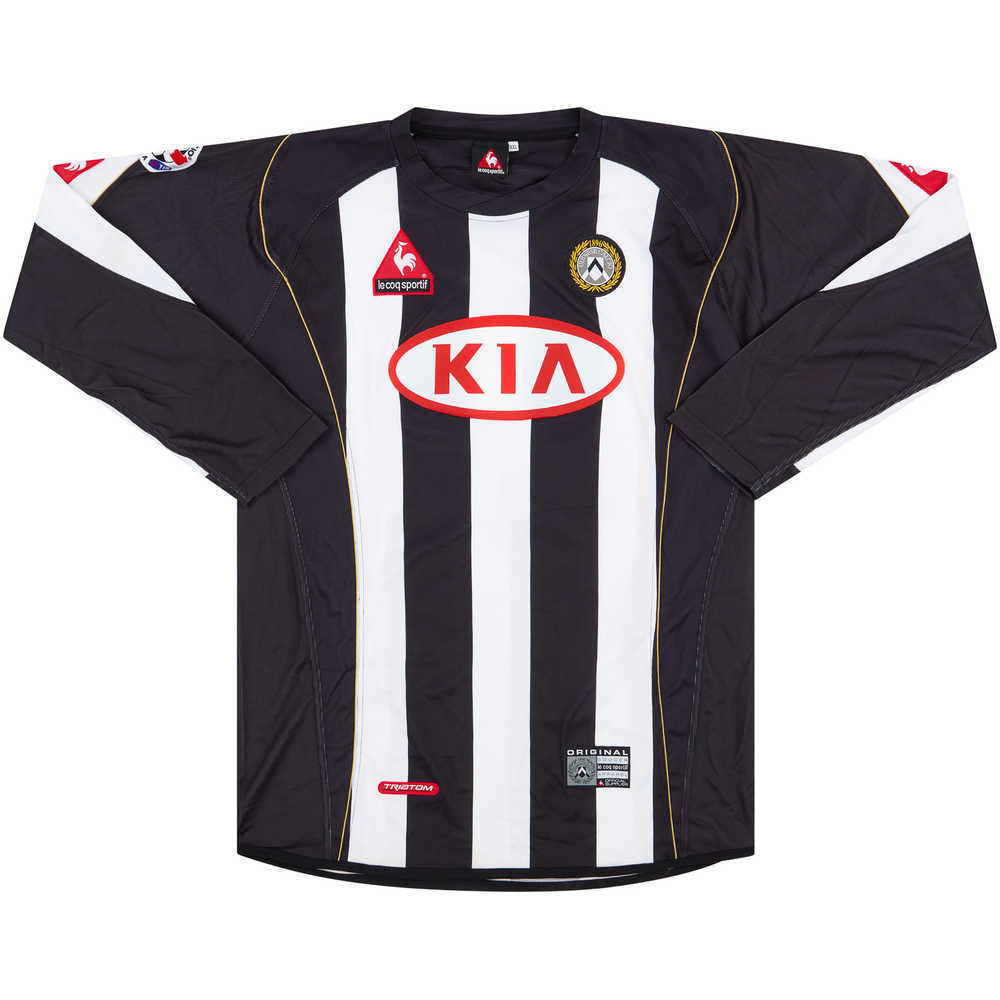 2004-05 Udinese Match Issue Home L/S Shirt Pieri #26