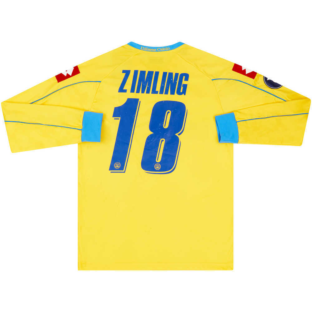 2008-09 Udinese Match Issue UEFA Cup Third L/S Shirt Zimling #18