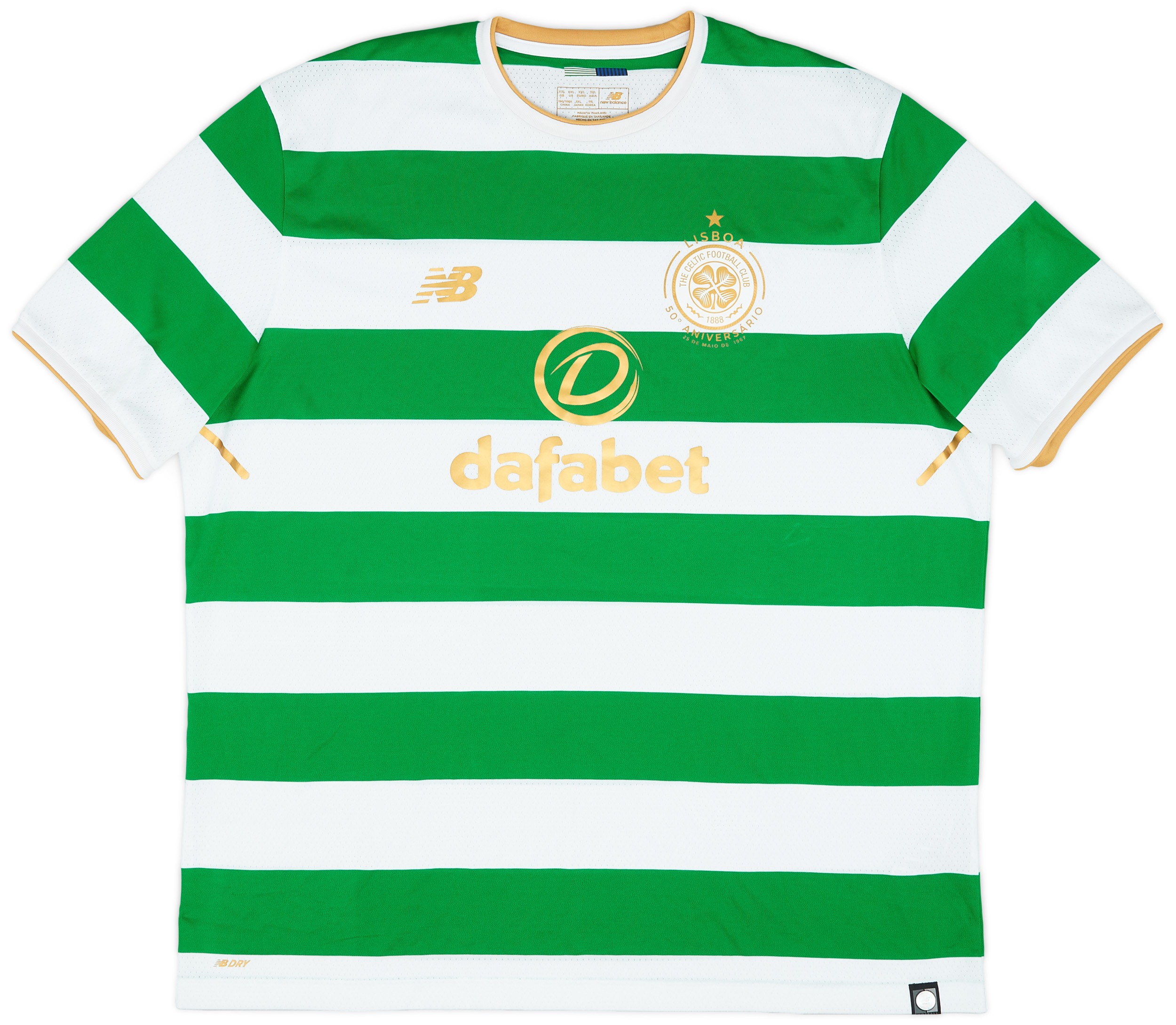 2017-18 Celtic 'Lisbon Lions 50th Anniversary' Authentic Home Shirt - 9/10 - ()