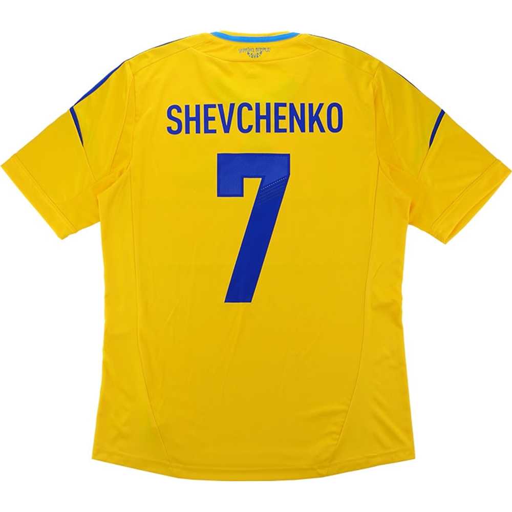 2011-13 Ukraine Home Shirt Shevchenko #7 (Excellent) XXL