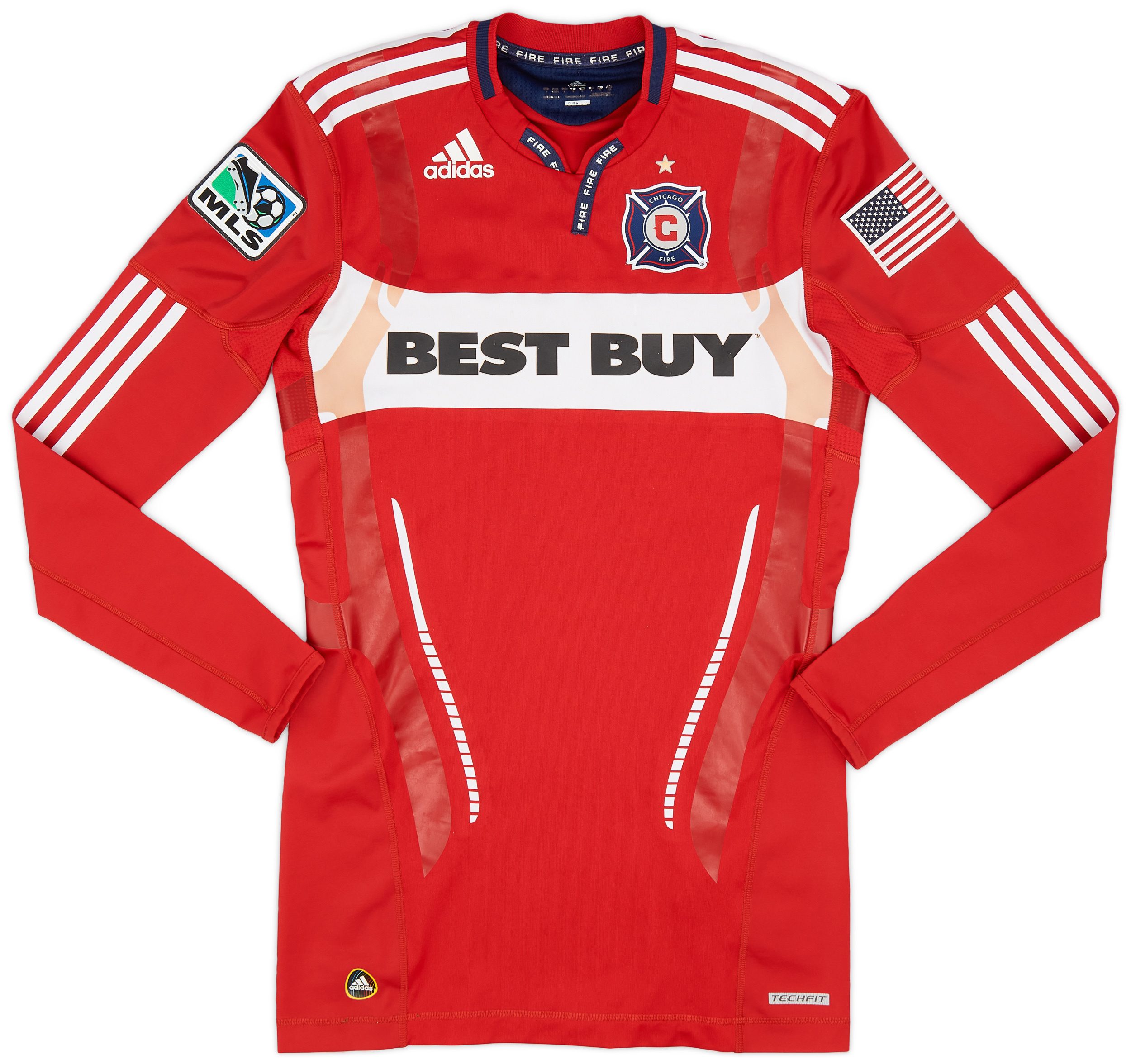 2010 Chicago Fire Player Issue Techfit Home Shirt - 8/10 - ()