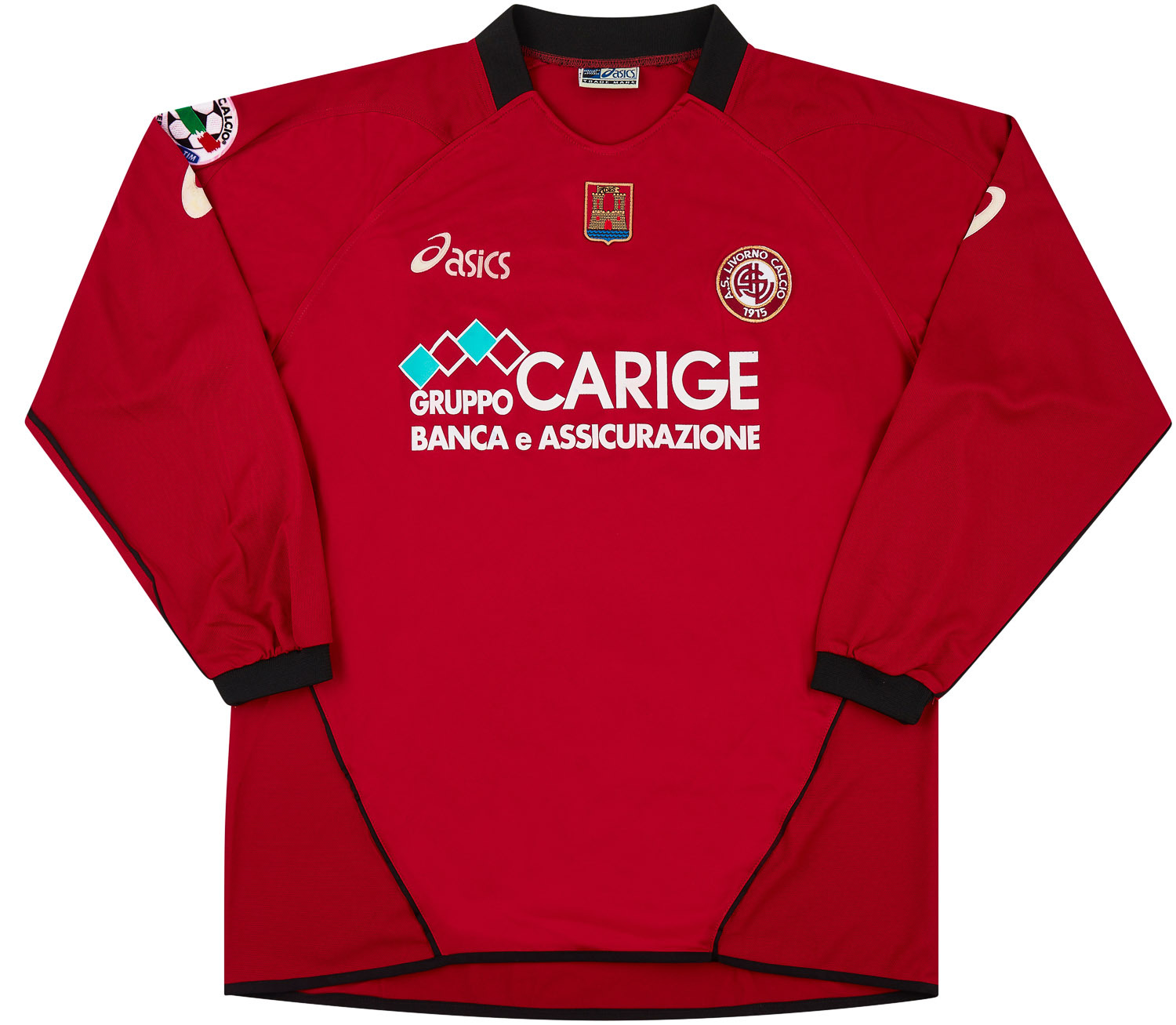 2005-06 Livorno Match Issue Home Shirt De Ascentis #15