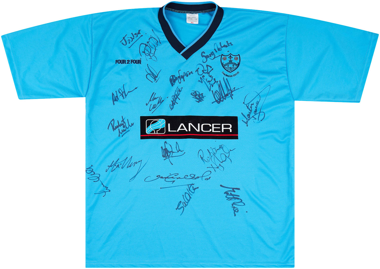 2002-03 Cambridge City Match Issue Signed Away Shirt #18