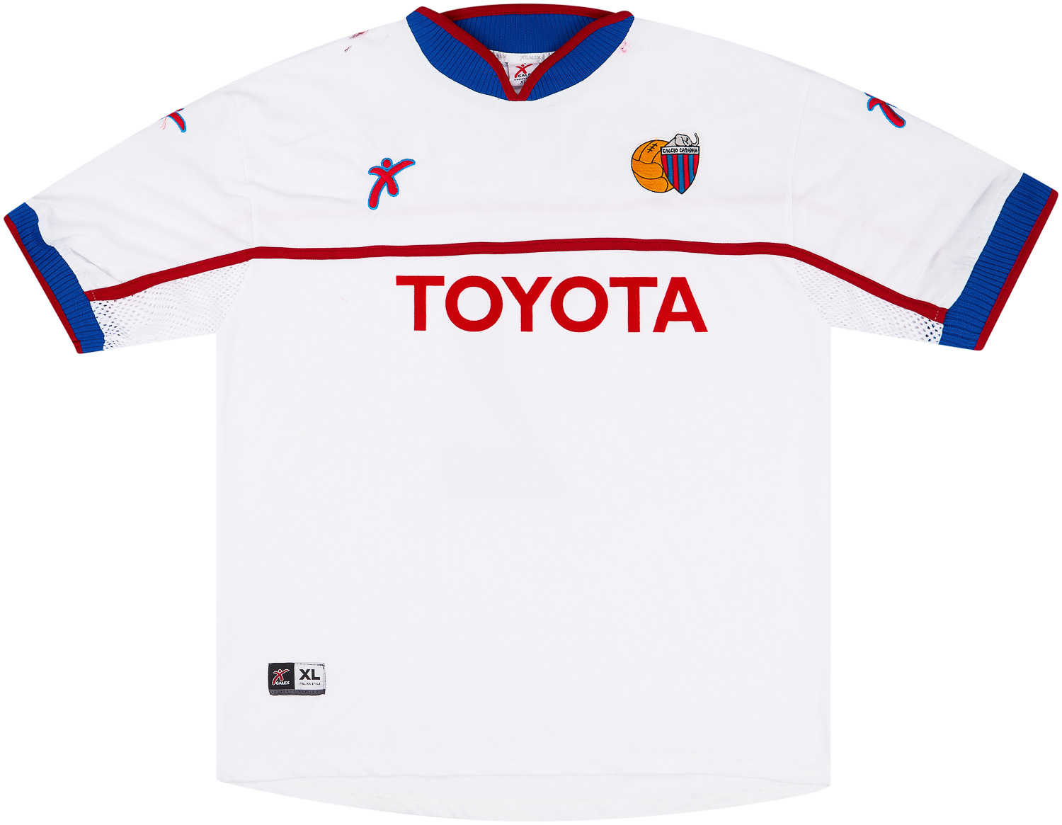 2003-04 Catania Match Issue Away Shirt Zoppetti #2