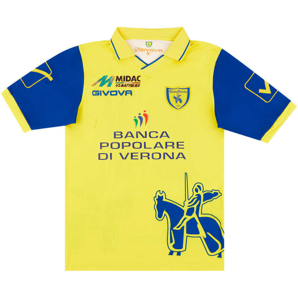 2010-11 Chievo Verona Match Issue Home Shirt #84