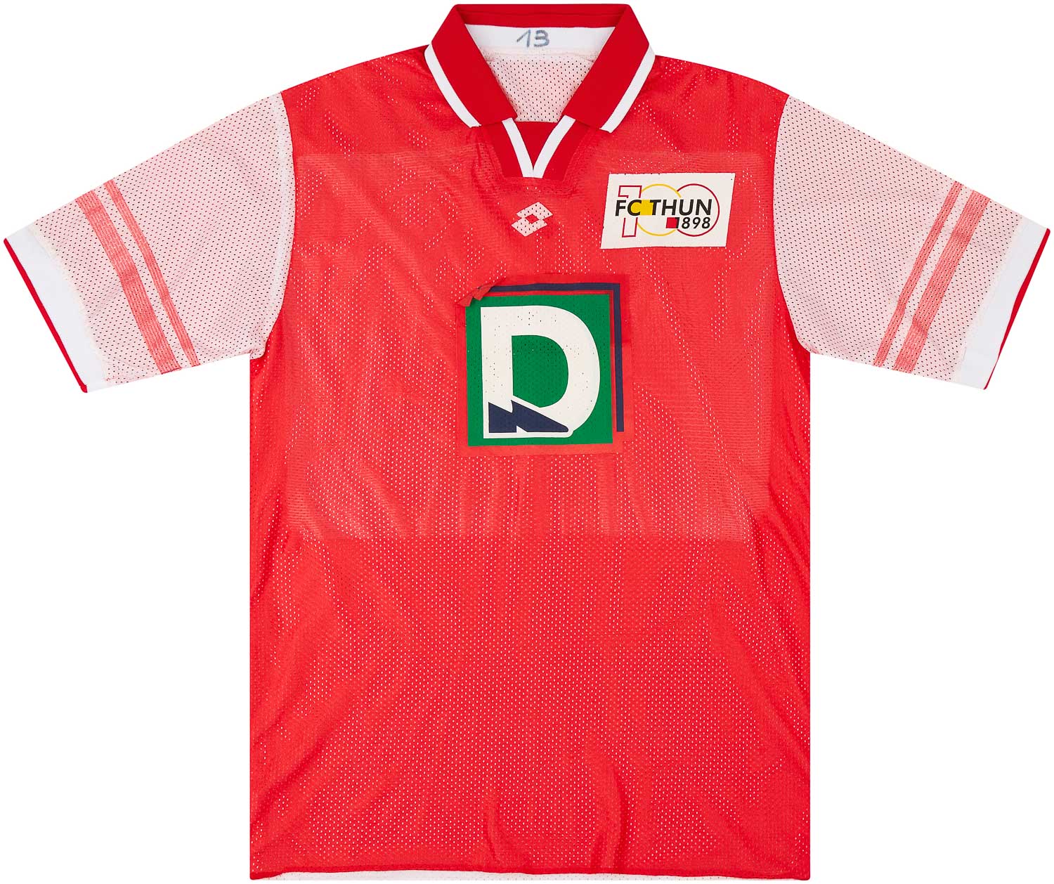 1998-99 FC Thun Match Issue Home Shirt #19