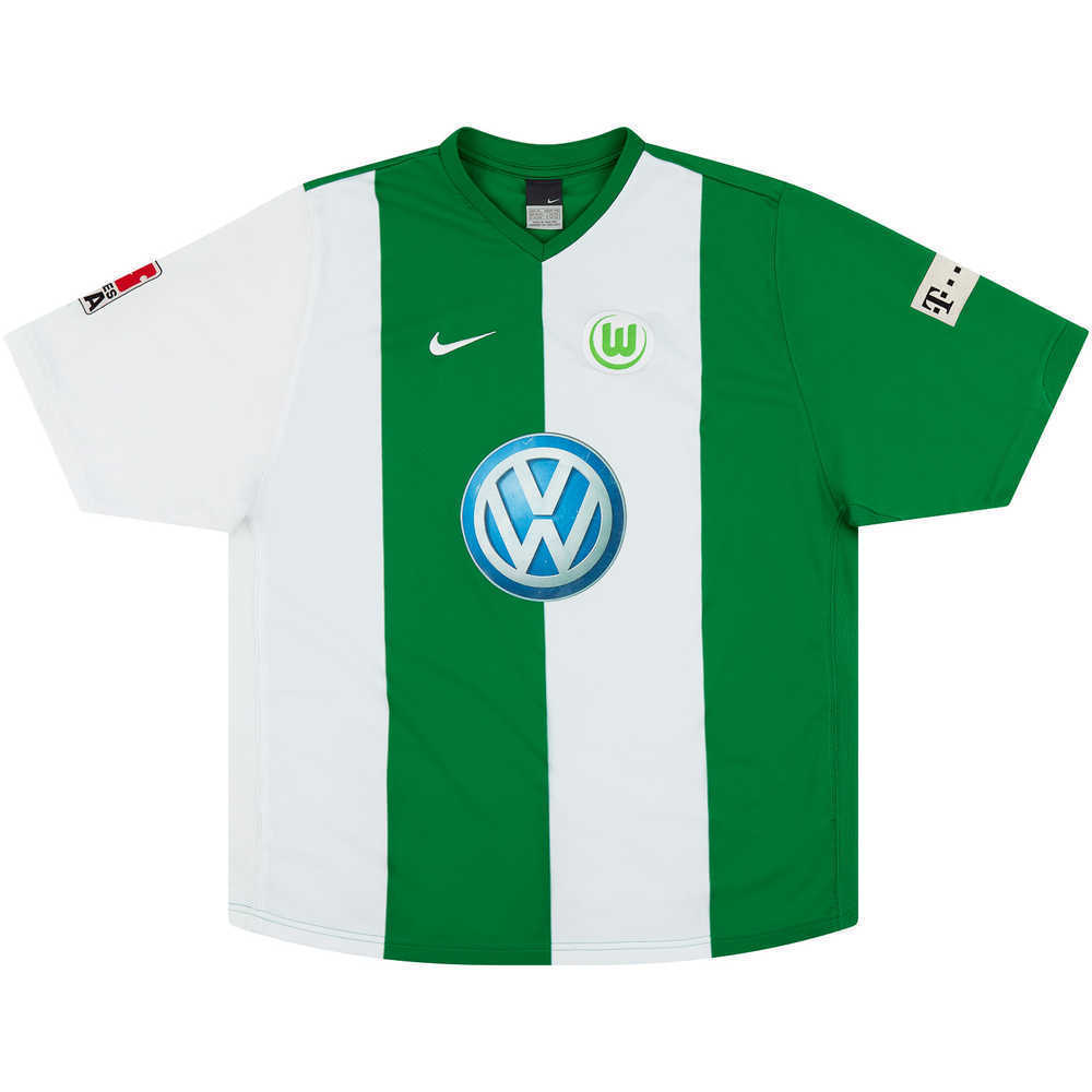 2006-07 Wolfsburg Match Issue Home Shirt Madlung #4