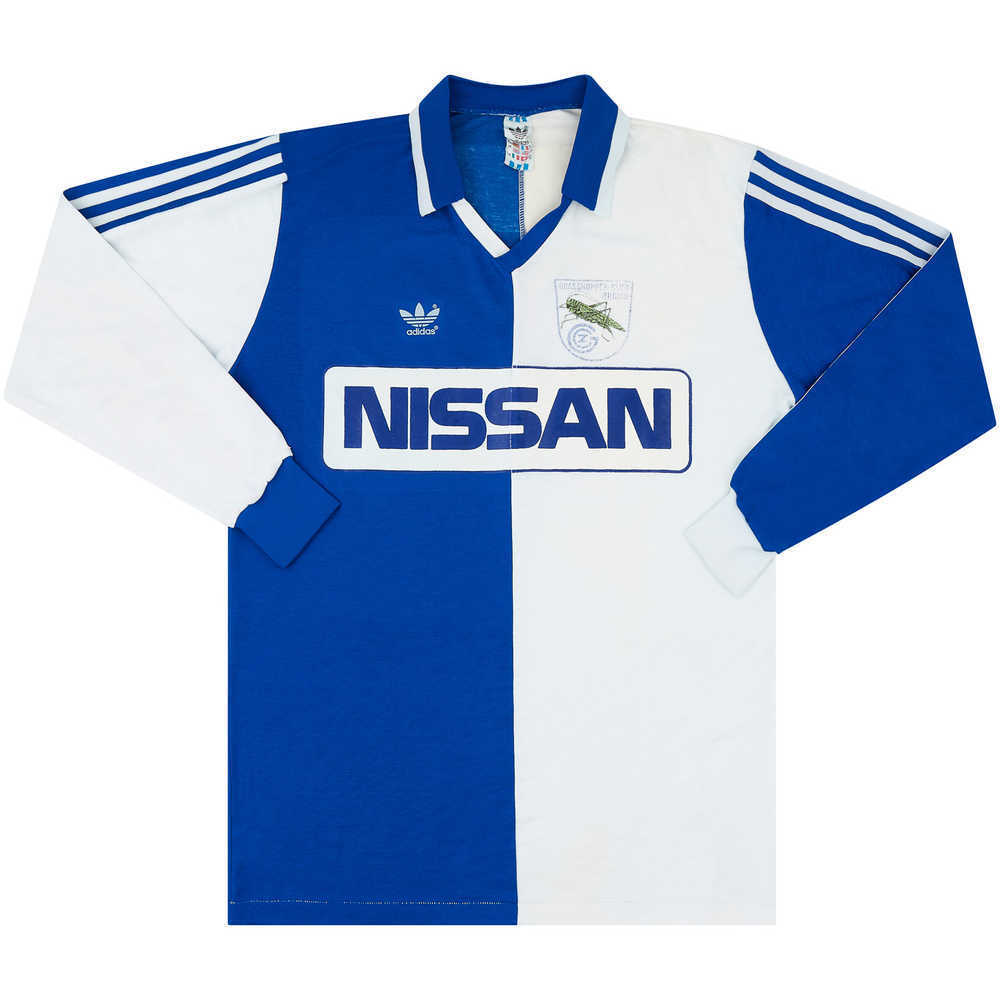 1985-90 Grasshopper Match Issue Home L/S Shirt #10