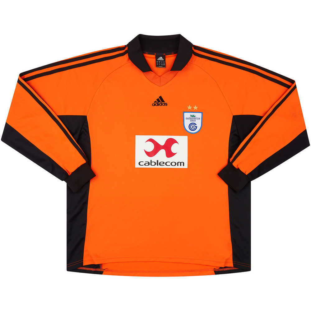 2002-03 Grasshopper Match Issue UEFA Cup Away L/S Shirt Hodel #5
