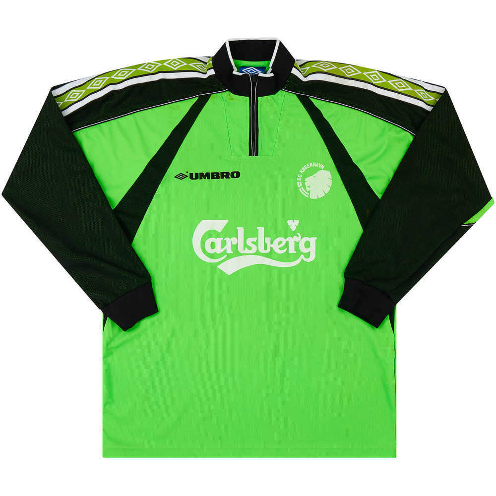 1999-00 FC Copenhagen Match Issue GK Shirt Zaza #1