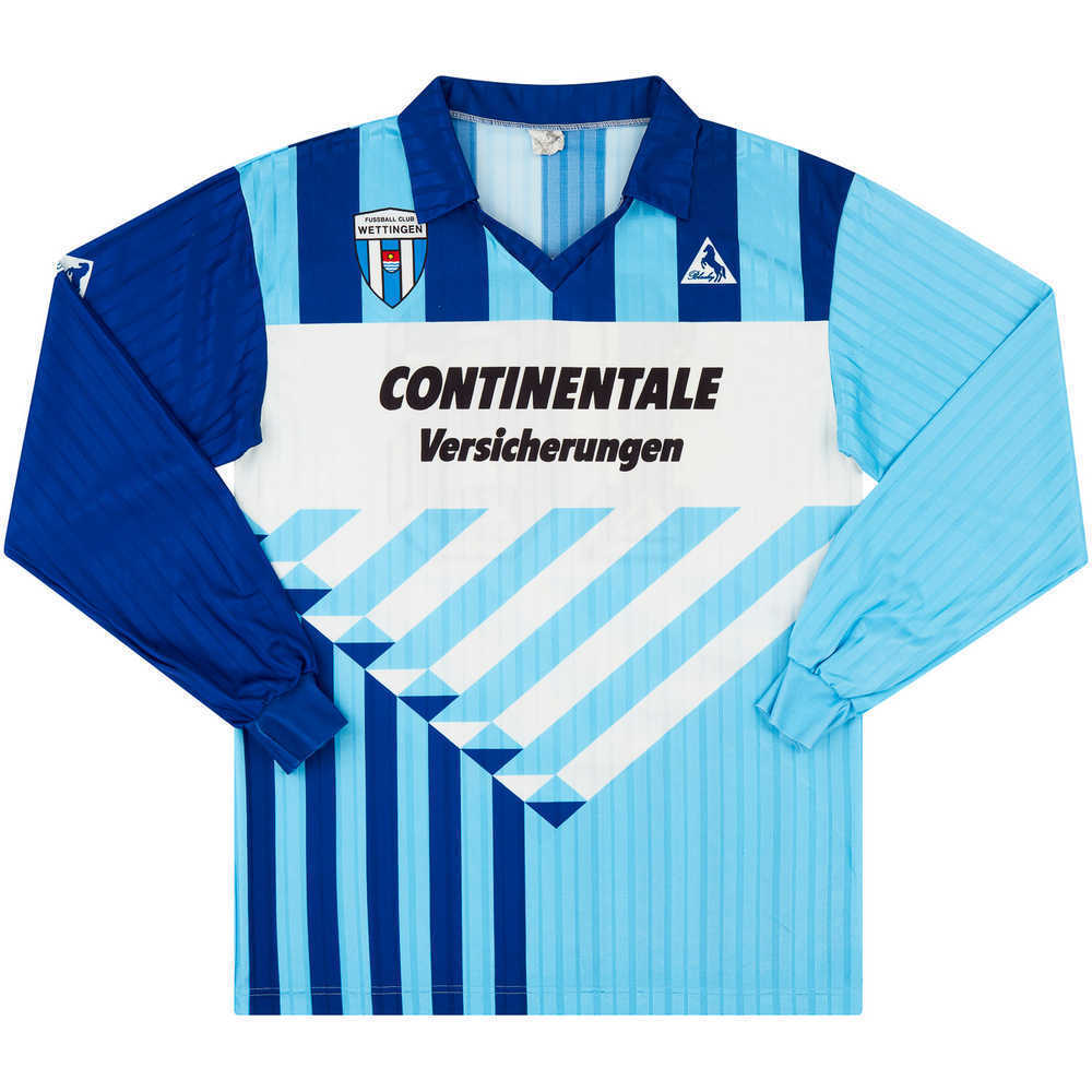 1988-89 Wettingen Match Issue Home L/S Shirt #16