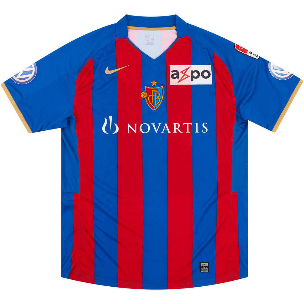 2009-10 FC Basel Match Issue Home Shirt Çağdaş #4