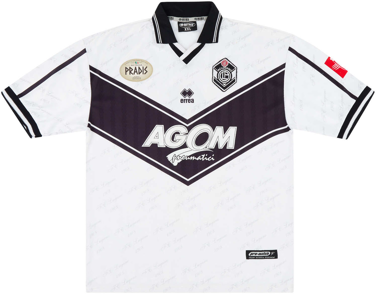 1998-00 Lugano Match Issue Home Shirt #4