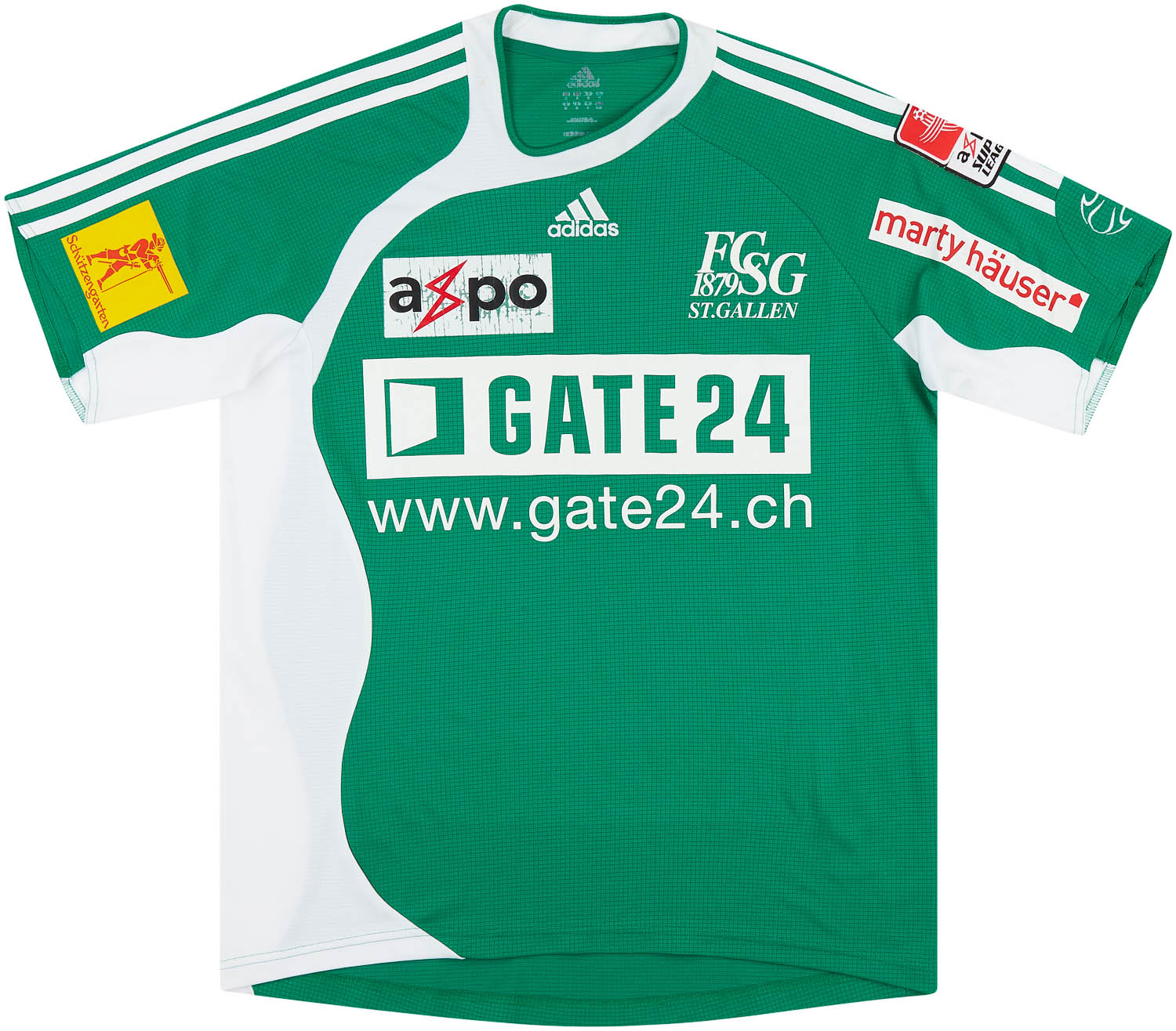 2007-08 St Gallen Match Issue Home Shirt Weller #27
