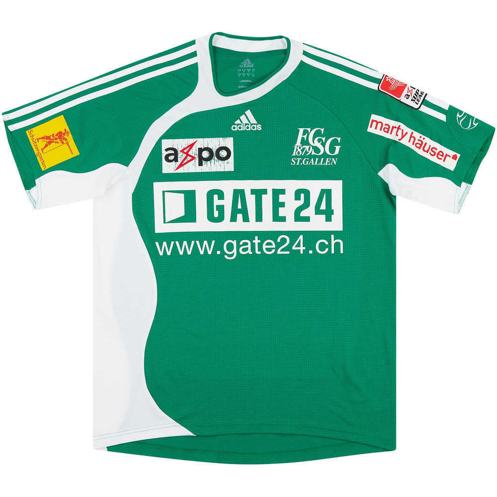 2007-08 St Gallen Match Issue Home Shirt Weller #27