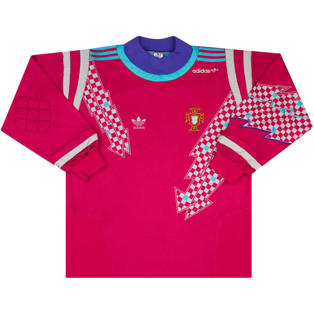 1992-93 Portugal Match Issue GK Shirt #12