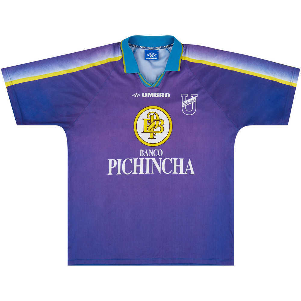 1996-97 Universidad Catolica del Ecuador Home Shirt #5 (Good) XL