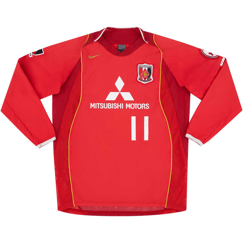 2004 Urawa Red Diamonds Match Issue Home Shirt #11 (Tanaka) 