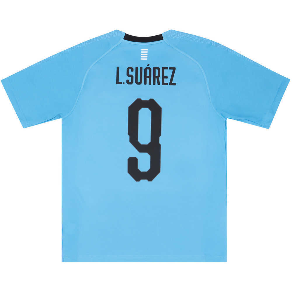 2018-19 Uruguay Home Shirt L.Suárez #9 (Excellent) M