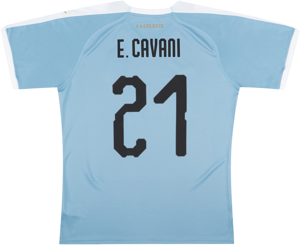 2019-20 Uruguay Home Shirt E.Cavani #21 *w/Tags*-Names & Numbers Uruguay New Clearance Current Stars