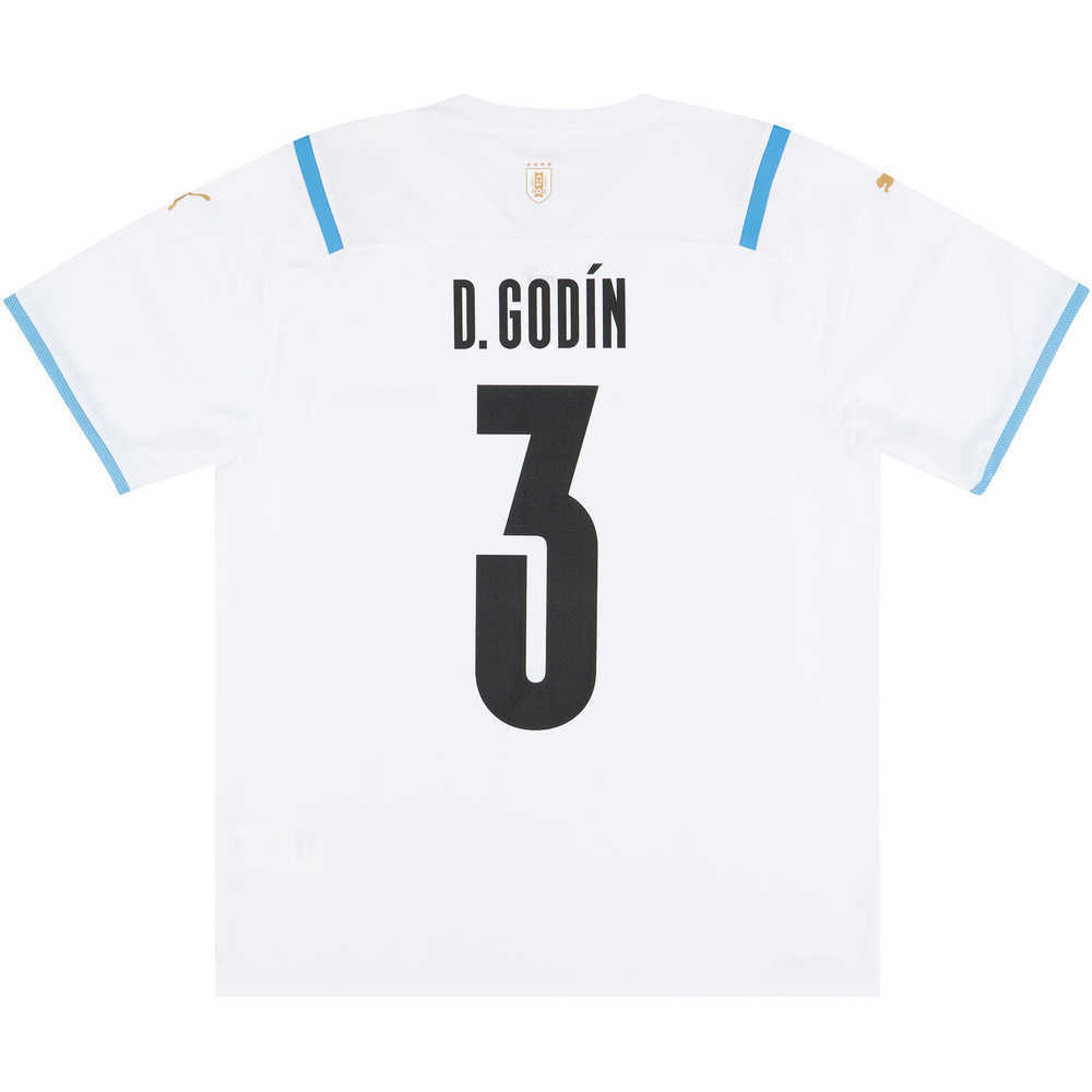2021-22 Uruguay Away Shirt D.Godín #3 *w/Tags*