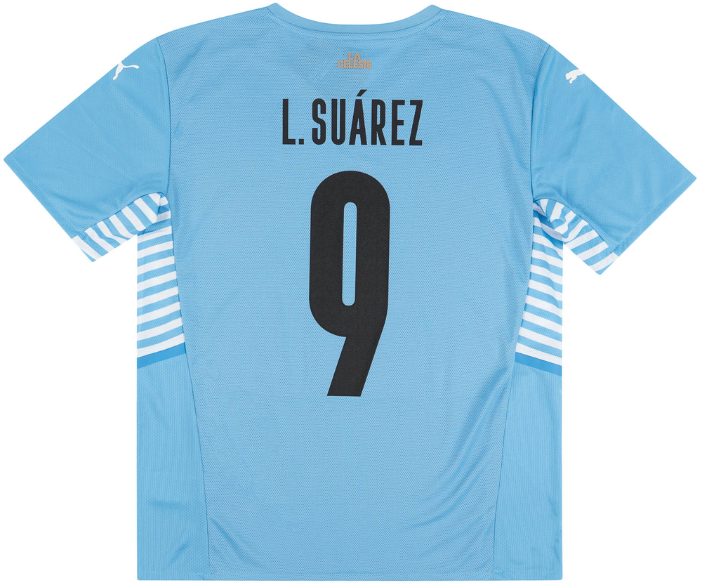 2021-22 Uruguay Home Shirt L.Suárez #9 *w/Tags*-Uruguay New Clearance Current Stars Premium Clearance