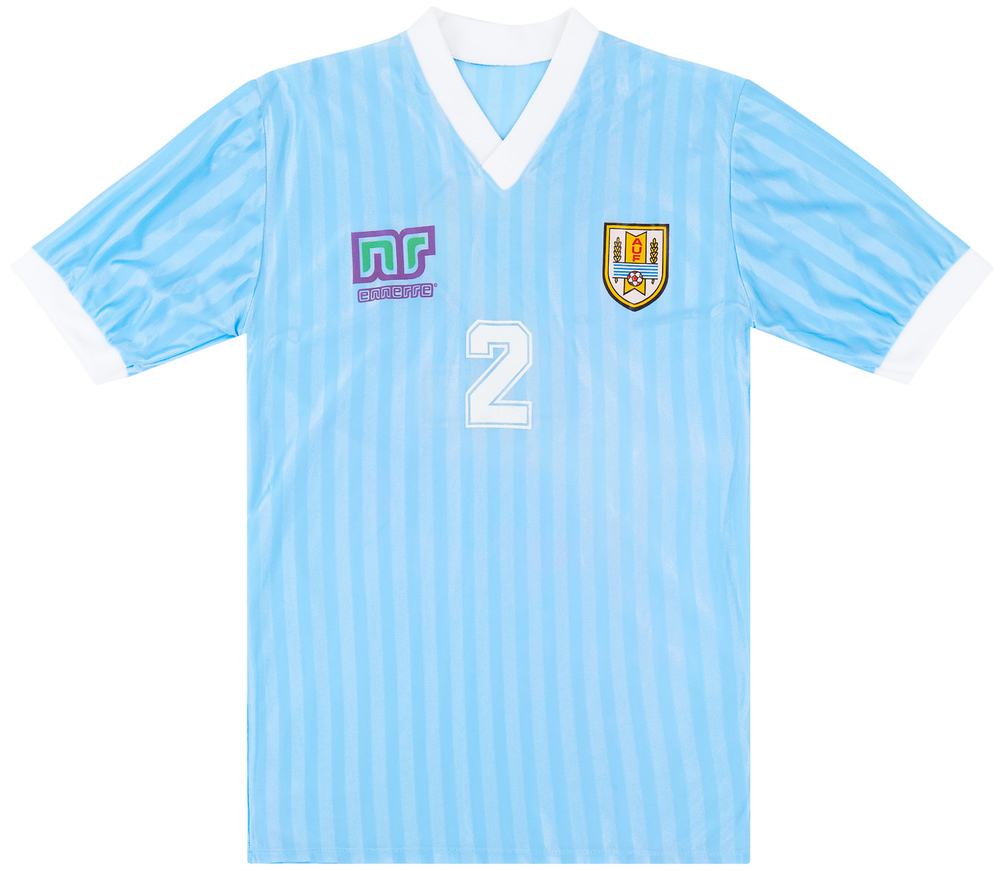 1992 Uruguay Match Issue Home Shirt #2