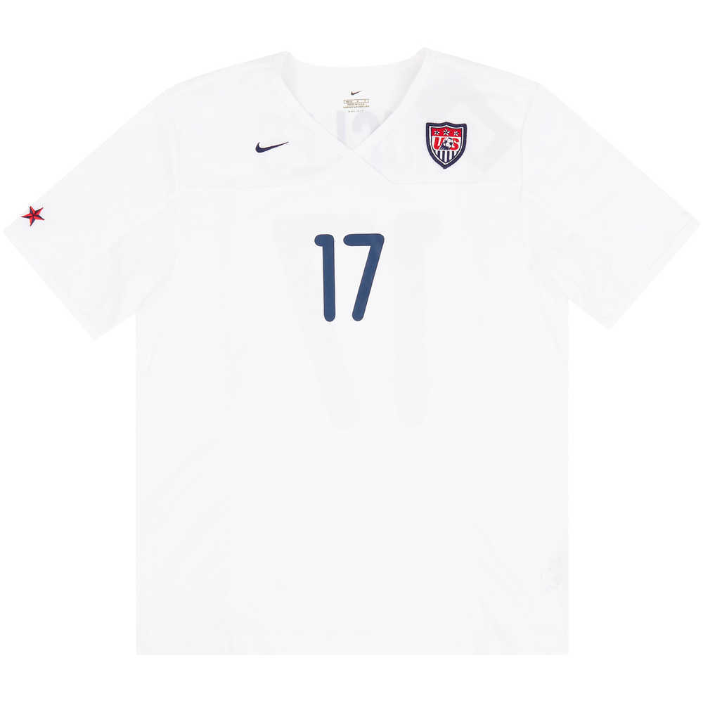 2002-03 USA Women Match Issue Home Shirt Hucles #17