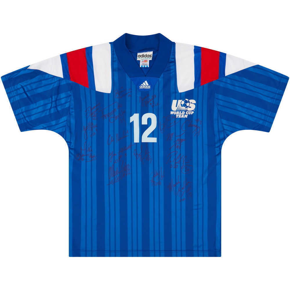 1993 USA Match Issue Signed Away Shirt #12 (Agoos)