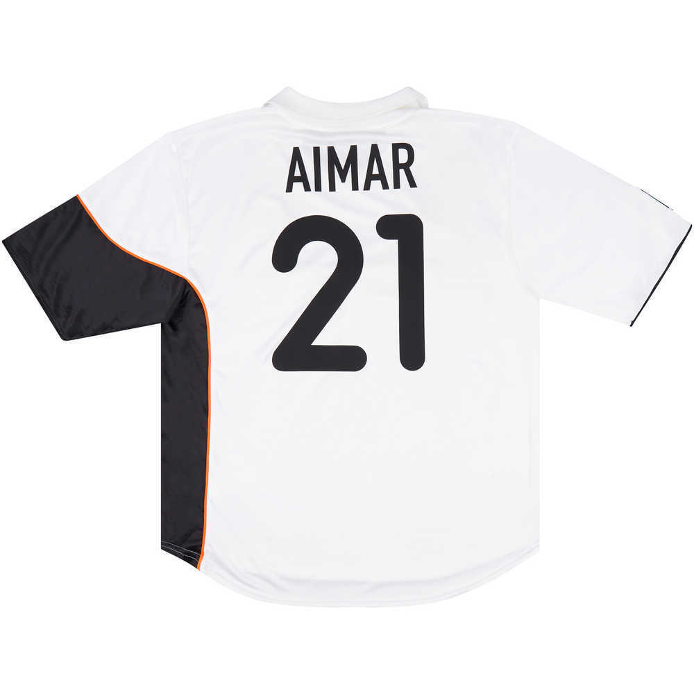 2001-02 Valencia Home Shirt Aimar #21 (Very Good) XL
