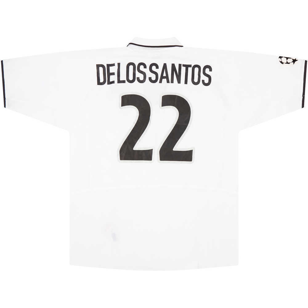 2002-03 Valencia Match Worn Champions League Home Shirt de los Santos #22 (v Liverpool) 