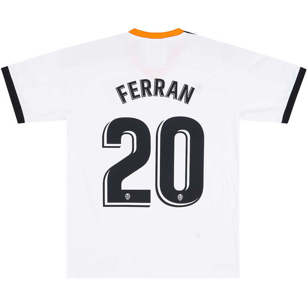 2019-20 Valencia Home Shirt Ferran #20 *w/Tags* S