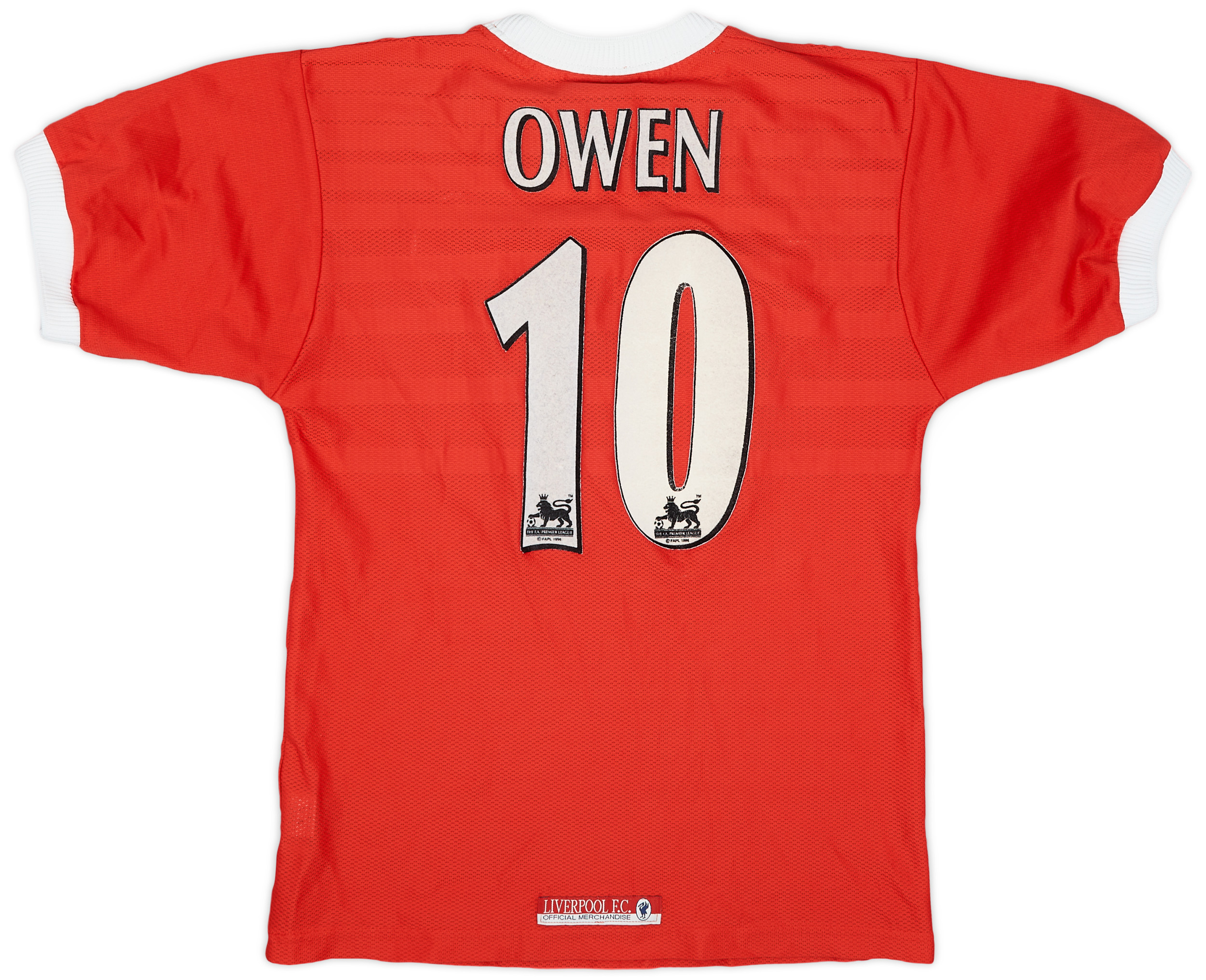 1998-00 Liverpool Home Shirt Owen #10 - 8/10 - (Y)