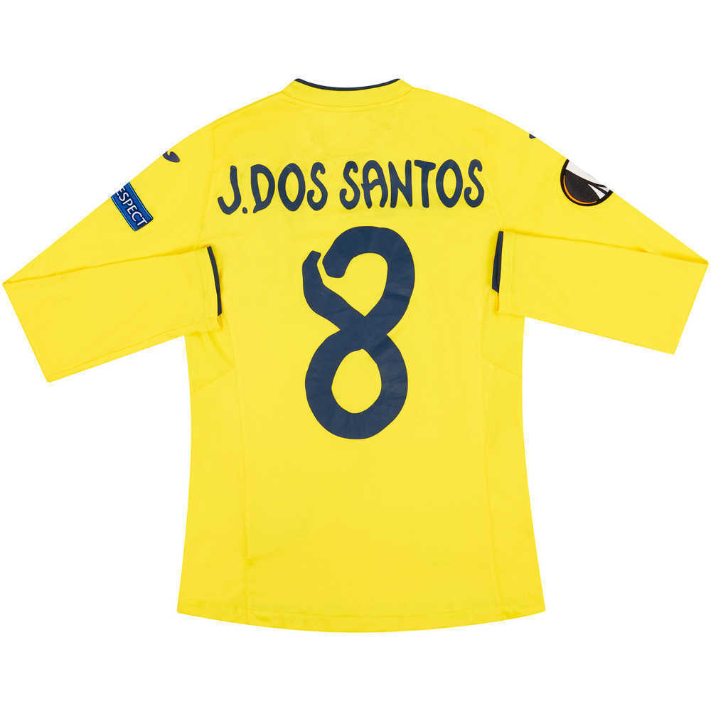 2016-17 Villarreal Match Issue Europa League Home L/S Shirt J.Dos Santos #8