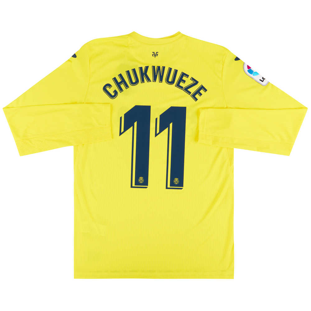 2020-21 Villarreal Home L/S Shirt Chukwueze #11 *w/Tags*
