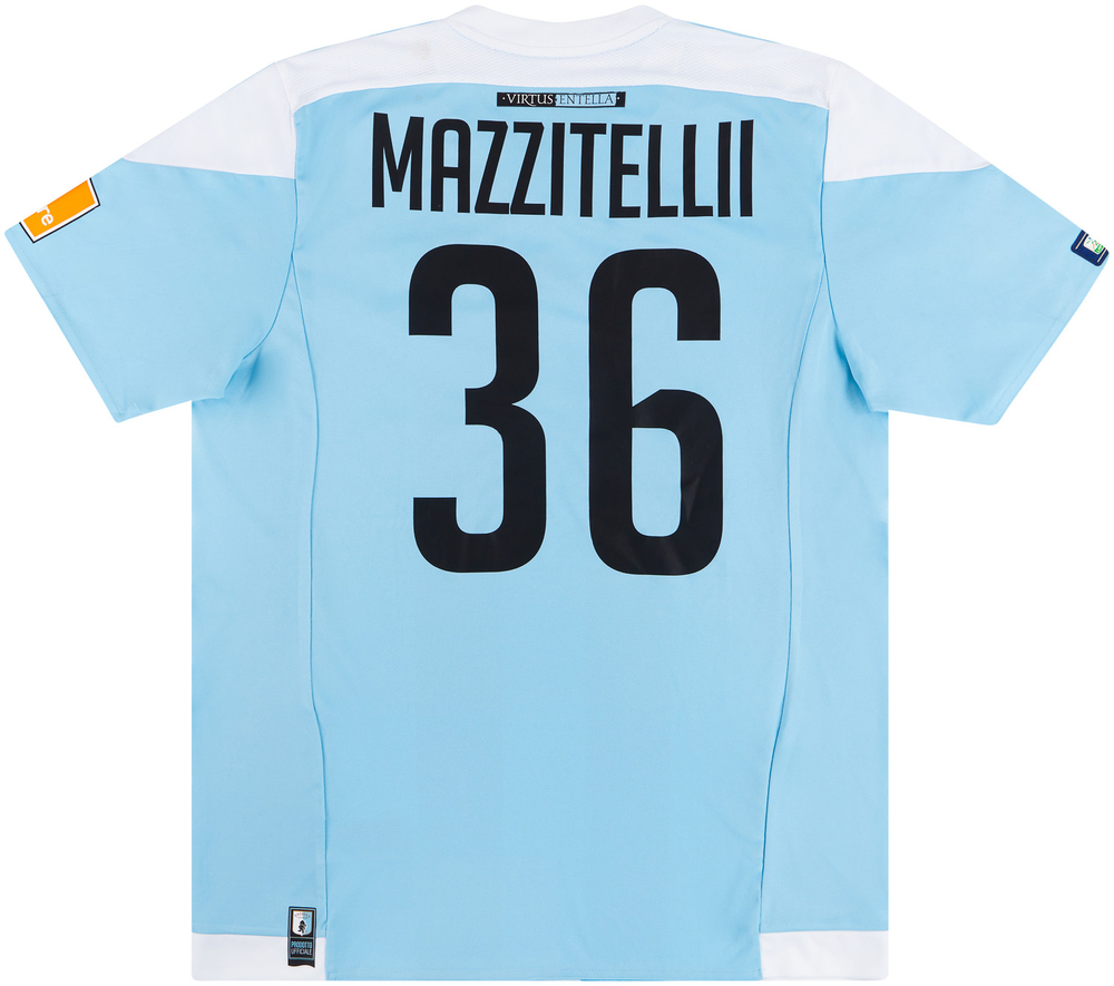2019-20 Virtus Entella Match Issue Home Shirt Mazzitellii #36-Match Worn Shirts  Other Italian Clubs Serie C & Other Italian Clubs Other Serie B Clubs Certified Match Worn