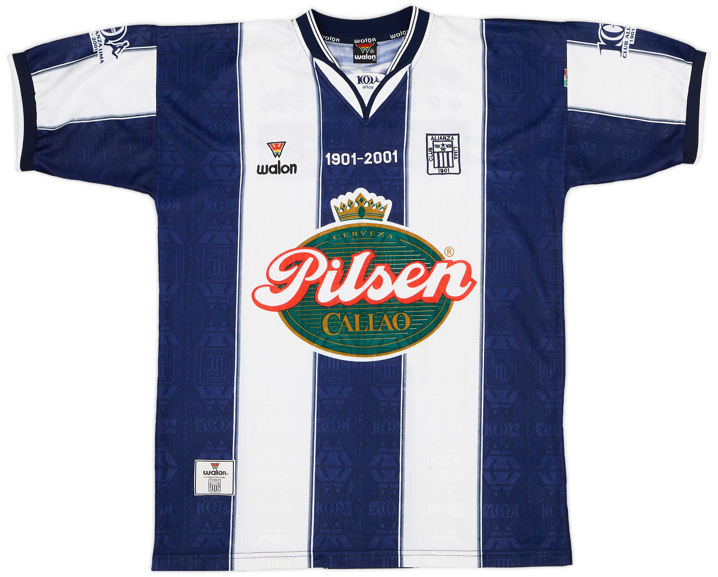2001 Alianza Lima Centenary Home Shirt - 7/10 - ()