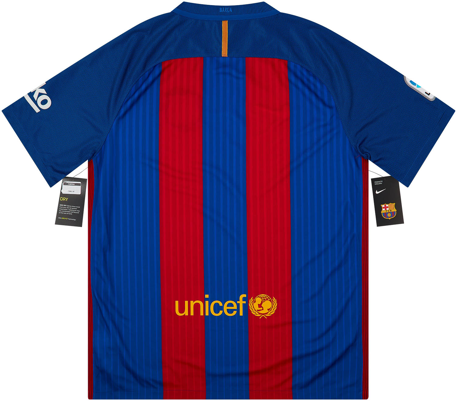 Nike Youth Barcelona Home Soccer Jersey (Blue, Red) 2016/2017