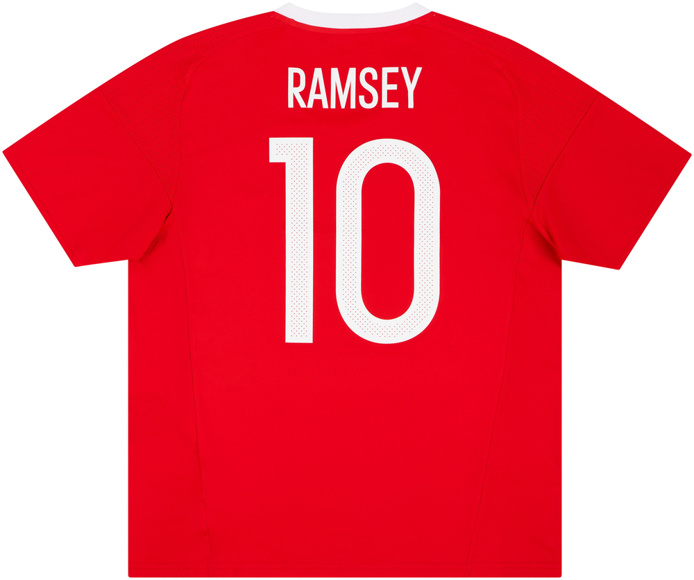 2016-17 Wales Home Shirt Ramsey #10 (Excellent) M-Specials Wales Names & Numbers Current Stars