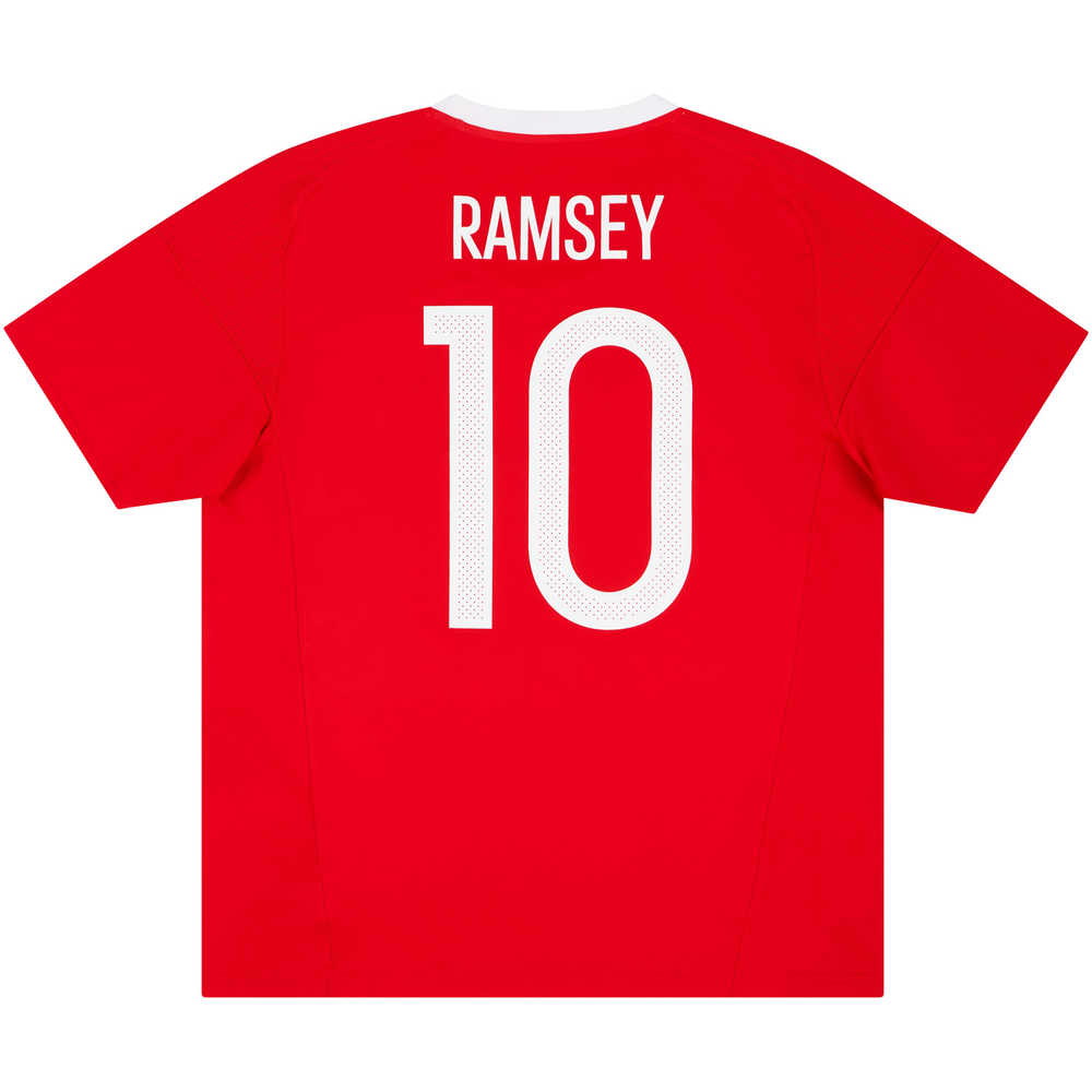 2016-17 Wales Home Shirt Ramsey #10 (Very Good) S
