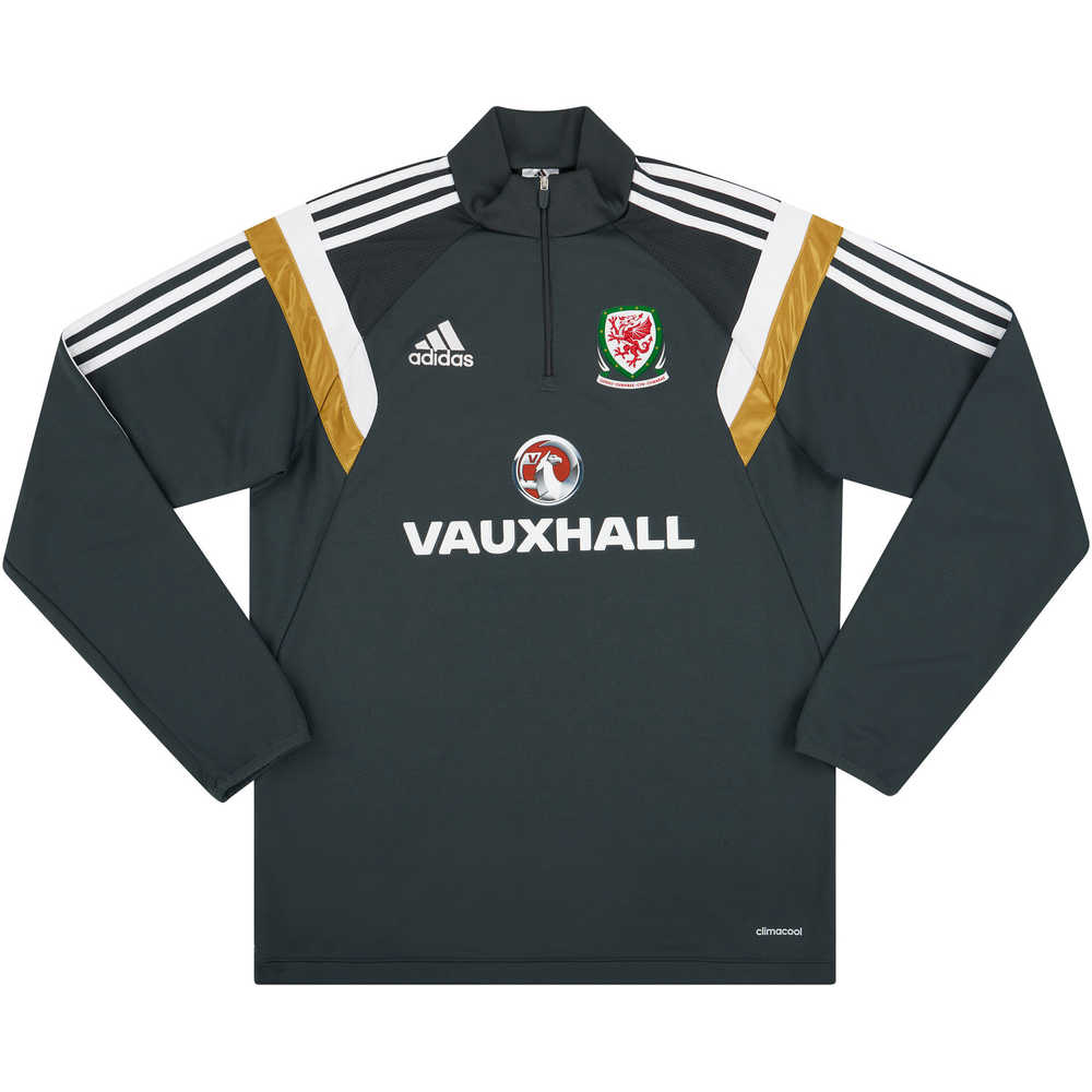 2014-15 Wales Player Issue 1/2 Zip Training Top (Excellent) S