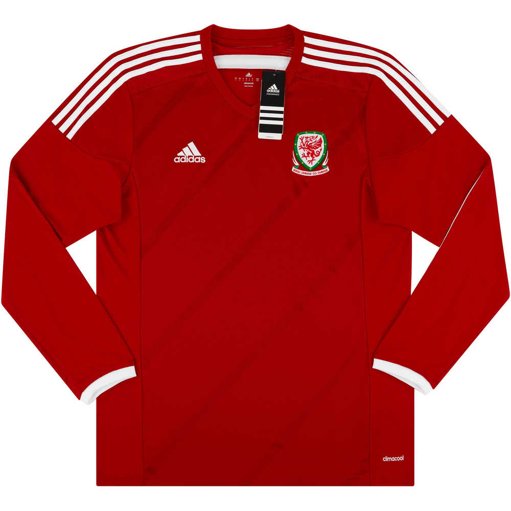 2014-15 Wales Player Issue Home L/S Shirt *BNIB* M