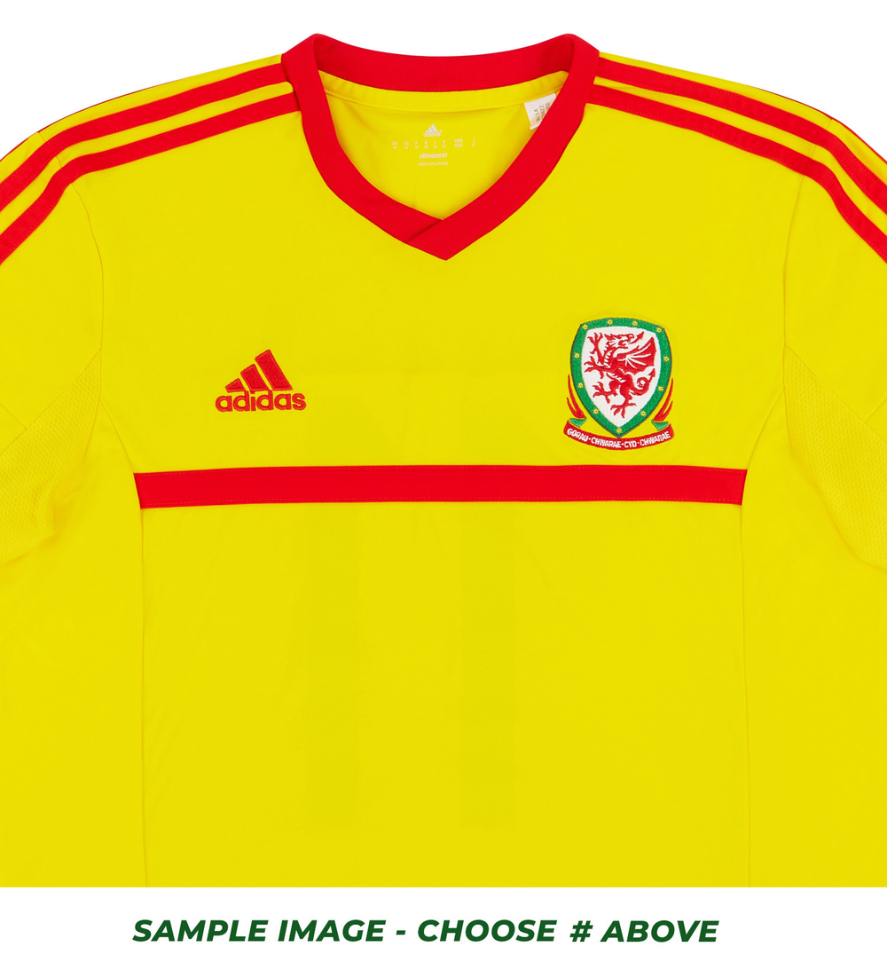 2015-16 Wales Player Issue Away Shirt # (Very Good) M-Wales Names & Numbers Player Issue