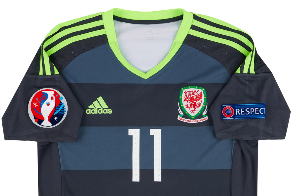 2016-17 Wales Away Shirt Bale #11 (Excellent) S-Wales Names & Numbers Current Stars